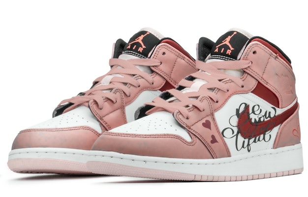 에어 조던 1 미드 '사쿠라 핑크' (커스텀) 554725-604(TeamA-AJ樱花S-BOX) Shop 에어 조던 1 미드 '사쿠라 핑크' (커스텀) 554725-604(TeamA-AJ樱花S-BOX)