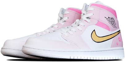 에어 조던 1 미드 '사쿠라 사무라이 - 그라데이션 핑크' (Custom) 554725-130(Team拾捌-女款AJ樱花武士粉) Lookbook 에어 조던 1 미드 '사쿠라 사무라이 - 그라데이션 핑크' (Custom) 554725-130(Team拾捌-女款AJ樱花武士粉)
