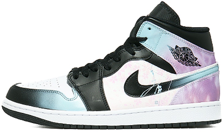 custom-shoes-air-jordan-1-mid-sakura-tie-dye