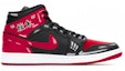 Order 【定制球鞋】Jordan Air Jordan 1 Mid FZBB 櫻木花道 禁穿 灌籃高手 二次元動漫 中幫 復古籃球鞋 男款 黑紅