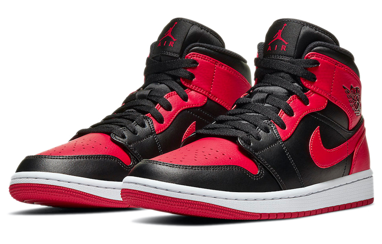 Sizing [Sepatu Custom] Air Jordan 1 Mid 'Sakuragi Hanamichi Slam Dunk' 554724-074(TeamA-AJ1男款樱木花道禁穿)