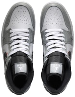 【訂製球鞋】 Jordan Air Jordan 1 Mid 屹立武士 武士道 中幫 復古籃球鞋 男款 灰白黑 Shop 【訂製球鞋】 Jordan Air Jordan 1 Mid 屹立武士 武士道 中幫 復古籃球鞋 男款 灰白黑