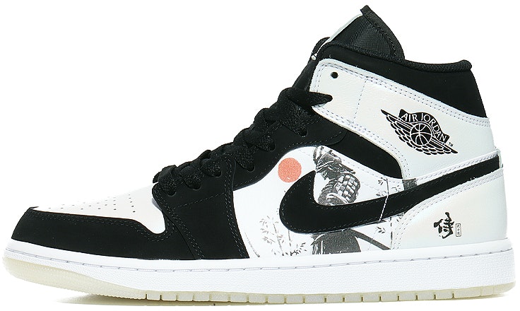 custom-shoes-air-jordan-1-mid-samurai-panda