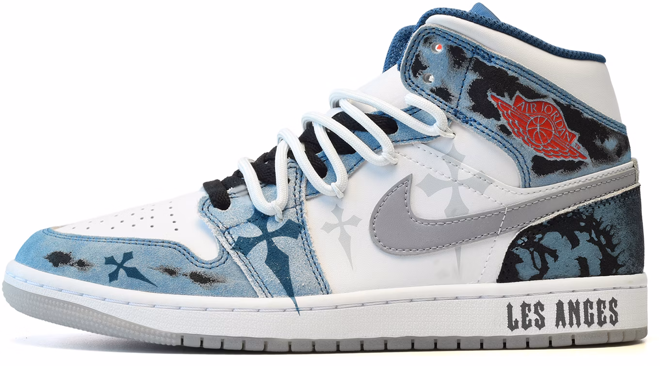 custom-shoes-air-jordan-1-mid-shadow-cross-grey-white-blue