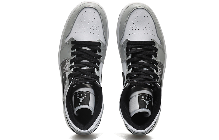 Shop [カスタムシューズ] エア ジョーダン 1 ミッド 'シャドウ 陰陽' 554724-092(Team10-阴阳禅道男烟灰QD)