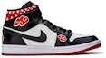 Order 【定制球鞋】 Jordan Air Jordan 1 Mid 野鶴製造 干柿鬼鮫 火影忍者 二次元 動漫專屬定制 中幫 復古籃球鞋 男款 黑紅白
