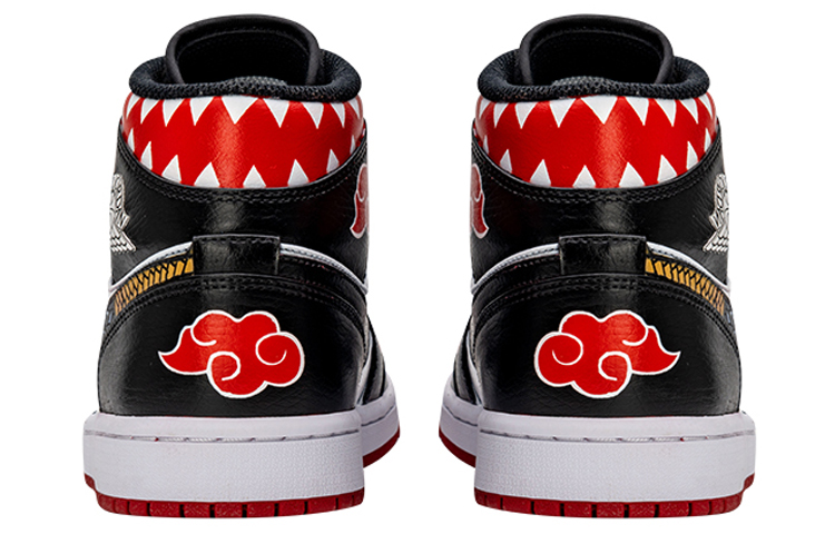 Shop [カスタムシューズ] エアジョーダン 1 ミッド ’シャッタードバックボード’ 554724-074(TeamB-火影忍者鬼鲛)