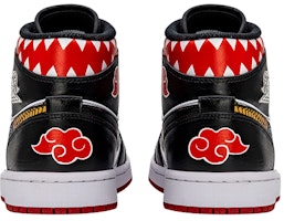 【定制球鞋】 Jordan Air Jordan 1 Mid 野鶴製造 干柿鬼鮫 火影忍者 二次元 動漫專屬定制 中幫 復古籃球鞋 男款 黑紅白 Shop 【定制球鞋】 Jordan Air Jordan 1 Mid 野鶴製造 干柿鬼鮫 火影忍者 二次元 動漫專屬定制 中幫 復古籃球鞋 男款 黑紅白
