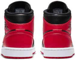 【定制球鞋】 Jordan Air Jordan 1 Mid 野鶴製造 干柿鬼鮫 火影忍者 二次元 動漫專屬定制 中幫 復古籃球鞋 男款 黑紅白 2