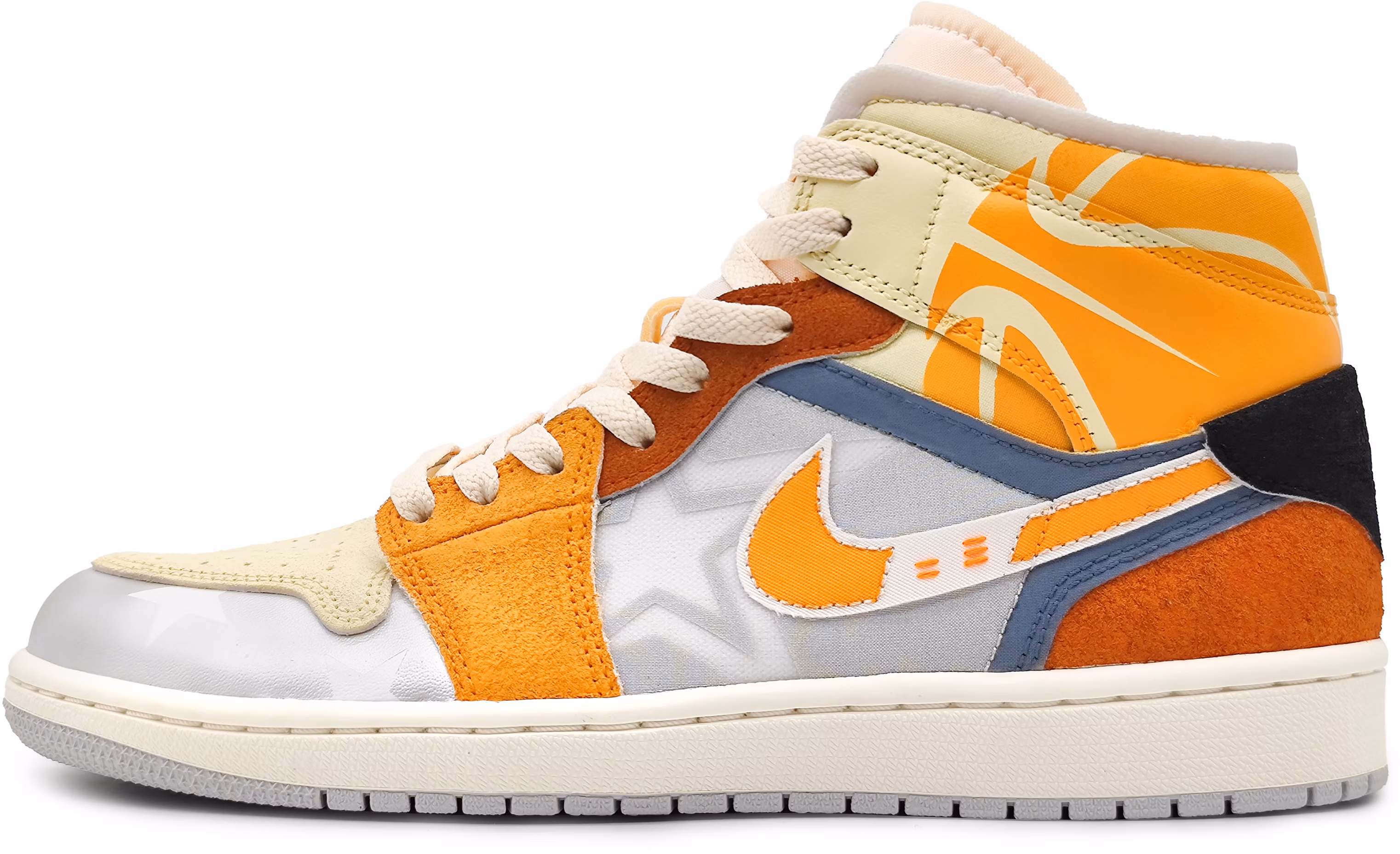 custom-shoes-air-jordan-1-mid-silver-orange