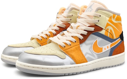 커스텀 에어 조던 1 미드 '실버 오렌지' DM9652-100(Team16-男款篮球火橙) Lookbook 커스텀 에어 조던 1 미드 '실버 오렌지' DM9652-100(Team16-男款篮球火橙)