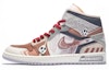 Order 【訂製球鞋】Jordan Air Jordan 1 Mid 特殊鞋盒 幽靈來襲 塗鴉 骷髏 簡約 中幫 復古籃球鞋 男款 灰棕