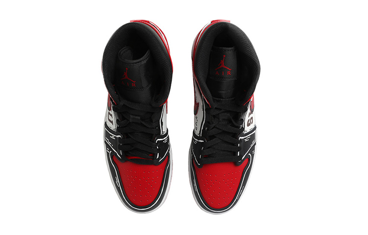 Purchase 【定製球鞋】Jordan Air Jordan 1 Mid OKHR 熱血青春 灌籃高手 塗鴉 動漫二次元 7號 宮城良田 中幫 復古籃球鞋 GS 黑紅白