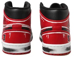 【定製球鞋】Jordan Air Jordan 1 Mid OKHR 熱血青春 灌籃高手 塗鴉 動漫二次元 7號 宮城良田 中幫 復古籃球鞋 GS 黑紅白 Details for 【定製球鞋】Jordan Air Jordan 1 Mid OKHR 熱血青春 灌籃高手 塗鴉 動漫二次元 7號 宮城良田 中幫 復古籃球鞋 GS 黑紅白