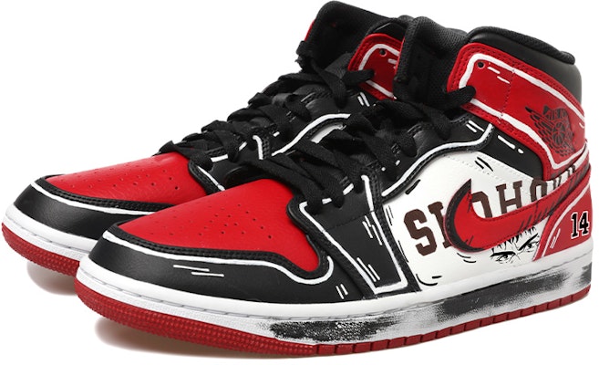 에어 조던 1 미드 '슬램덩크 강백호' (커스텀) 554724-074(Team拾玖-王三井寿男S-BOX) Shop 에어 조던 1 미드 '슬램덩크 강백호' (커스텀) 554724-074(Team拾玖-王三井寿男S-BOX)