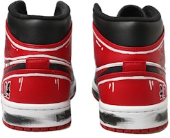 【定制球鞋】Jordan Air Jordan 1 Mid 熱血青春系列 灌籃高手 塗鴉 動漫二次元 14號 三井壽 中幫 復古籃球鞋 GS 黑紅白 Purchase 【定制球鞋】Jordan Air Jordan 1 Mid 熱血青春系列 灌籃高手 塗鴉 動漫二次元 14號 三井壽 中幫 復古籃球鞋 GS 黑紅白