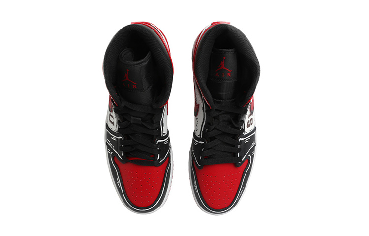 Purchase [Sepatu Kustom] Air Jordan 1 Mid 'Slam Dunk Sakuragi' 554725-074(Team拾玖-樱木花道女S-BOX)