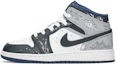Buy 【訂製球鞋】Jordan Air Jordan 1 休閒百搭通風 防滑耐磨 中筒 復古籃球鞋 GS 黛藍灰白