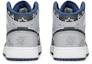 Shop 【訂製球鞋】Jordan Air Jordan 1 休閒百搭通風 防滑耐磨 中筒 復古籃球鞋 GS 黛藍灰白