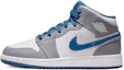 Sizing 【訂製球鞋】Jordan Air Jordan 1 休閒百搭通風 防滑耐磨 中筒 復古籃球鞋 GS 黛藍灰白