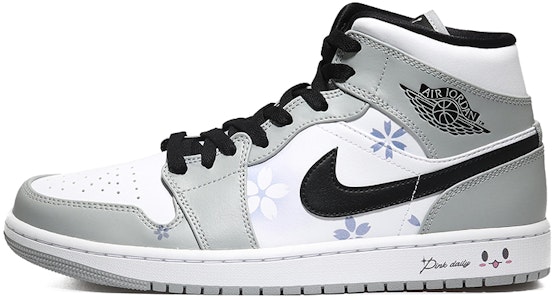 에어 조던 1 미드 '스모크 그레이 플로럴' (커스텀) 554724-092(Team10--小花男烟灰QD) Buy 에어 조던 1 미드 '스모크 그레이 플로럴' (커스텀) 554724-092(Team10--小花男烟灰QD)