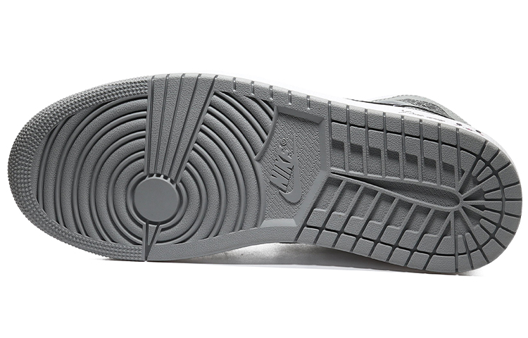 Details for [Kasut Custom] Air Jordan 1 Mid 'Kelabu Asap Bunga' 554724-092(Team10--小花男烟灰QD)