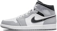 Details for 【訂製球鞋】Jordan Air Jordan 1 Mid 煙霧灰 墨太極 中幫 復古籃球鞋 男款 噴繪 水墨畫 灰白黑