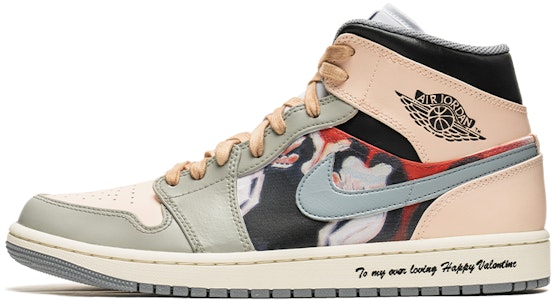 【客製球鞋】 Jordan Air Jordan 1 Mid 野鶴製造 做舊 中幫 復古籃球鞋 男款 雪灰 Buy 【客製球鞋】 Jordan Air Jordan 1 Mid 野鶴製造 做舊 中幫 復古籃球鞋 男款 雪灰