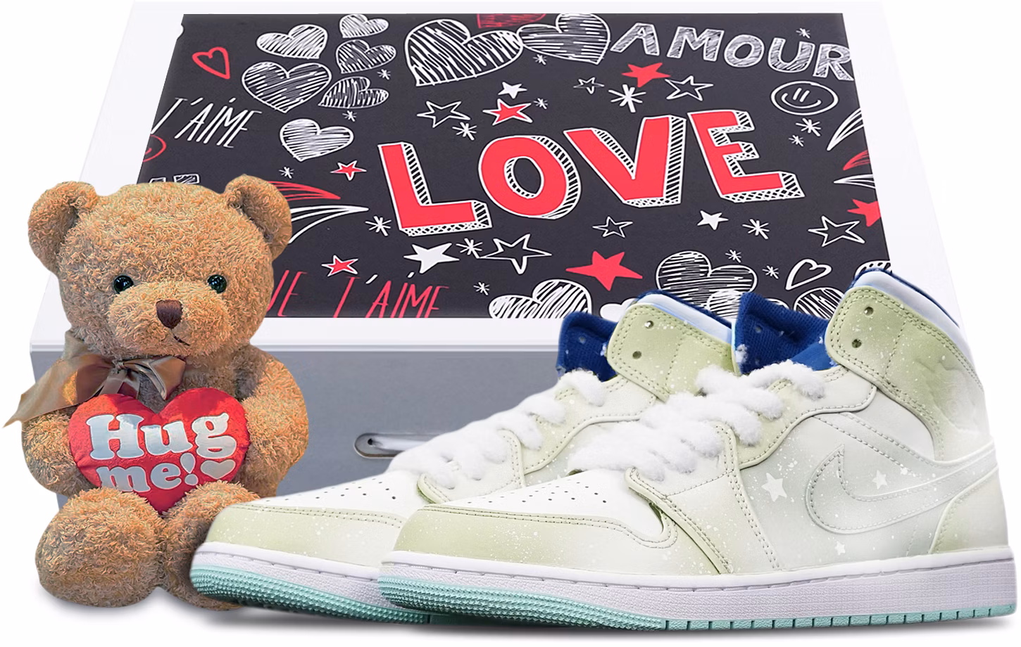 custom-shoes-air-jordan-1-mid-snowflake-christmas-macaron-matcha