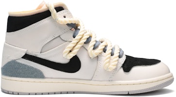【客製球鞋】 Jordan Air Jordan 1 Mid 布貼 豆漿盒子 中筒 復古籃球鞋 男款 藍白黑 Order 【客製球鞋】 Jordan Air Jordan 1 Mid 布貼 豆漿盒子 中筒 復古籃球鞋 男款 藍白黑
