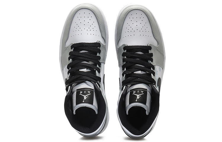 Shop [定制鞋] Air Jordan 1 Mid '斑点雪花' 554724-092(Team10-冰雪奇缘男烟灰QD)