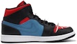 Order 【訂製球鞋】 Jordan Air Jordan 1 Mid 莓刻 朋客蜘蛛 蜘蛛俠搖滾 中筒 復古籃球鞋 男款 黑紅藍
