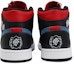 Shop 【訂製球鞋】 Jordan Air Jordan 1 Mid 莓刻 朋客蜘蛛 蜘蛛俠搖滾 中筒 復古籃球鞋 男款 黑紅藍