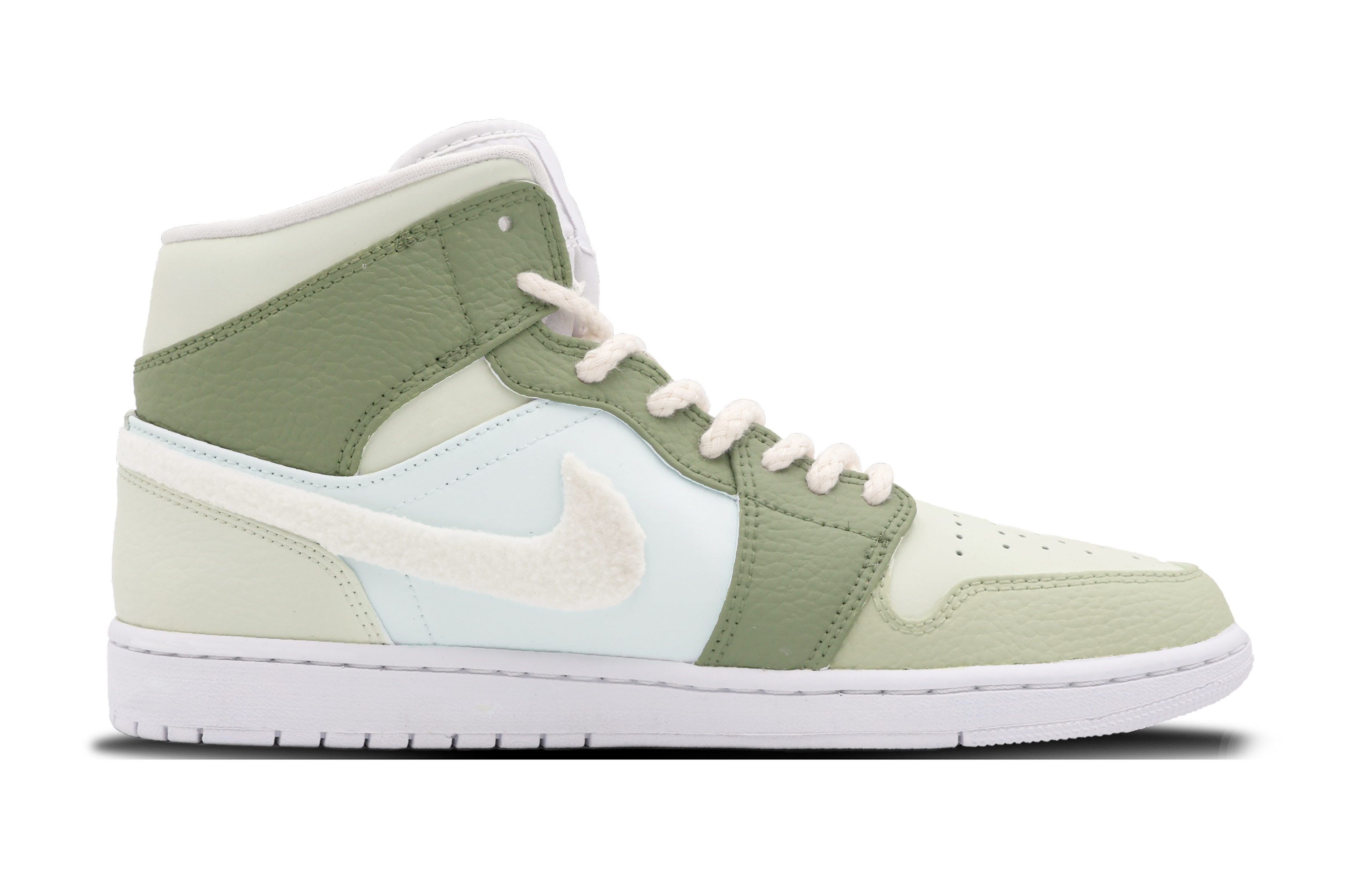 Order カスタムAJ1ミッド「スプリンググリーンバニー」 554725-130(Team53-女款春日暖兔)