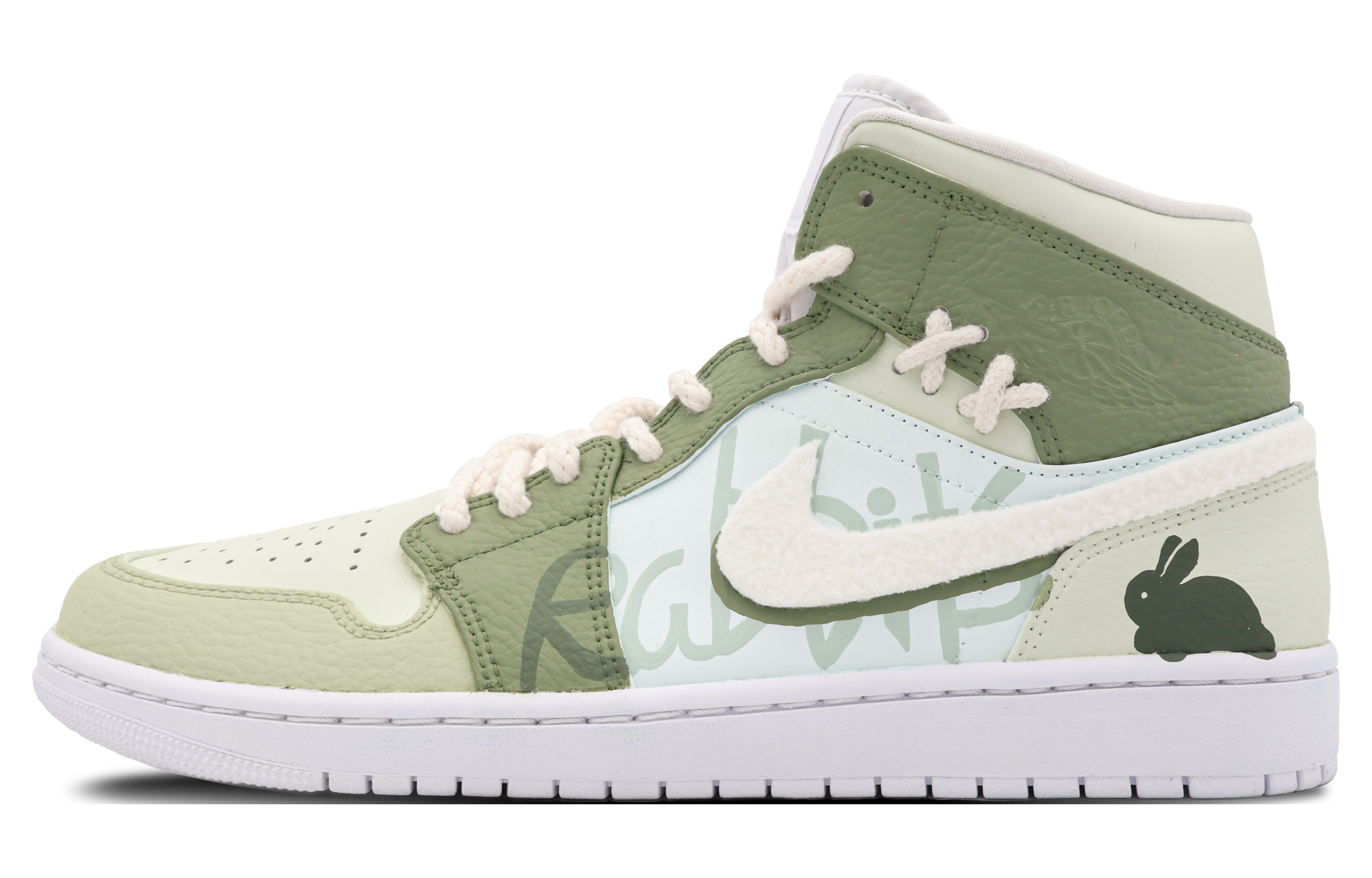 Buy エアジョーダン1 MID "スプリンググリーン" (AJ1 MID スプグ) 554724-130(Team53-男款春日暖兔)