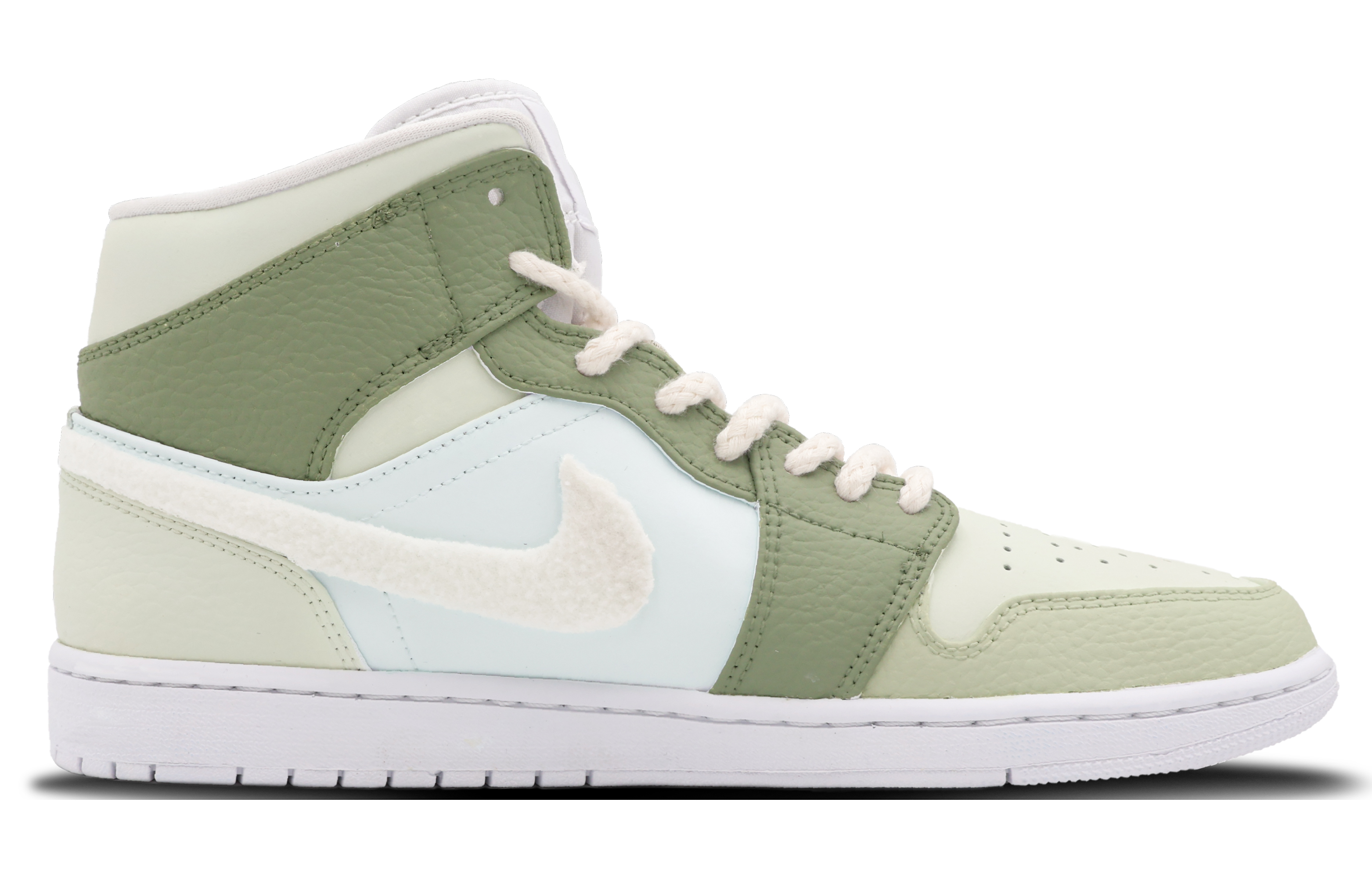 Order エアジョーダン1 MID "スプリンググリーン" (AJ1 MID スプグ) 554724-130(Team53-男款春日暖兔)