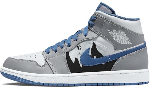 에어 조던 1 미드 '별빛 늑대' (Air Jordan 1 Mid 'Byeolbit Neukdae') DQ8426-014(Team56-狼山图腾) Buy 에어 조던 1 미드 '별빛 늑대' (Air Jordan 1 Mid 'Byeolbit Neukdae') DQ8426-014(Team56-狼山图腾)