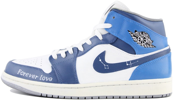 에어 조던 1 미드 '별밤 블루' (커스텀) 554724-135(Team39-AMY73星空蓝) Buy 에어 조던 1 미드 '별밤 블루' (커스텀) 554724-135(Team39-AMY73星空蓝)