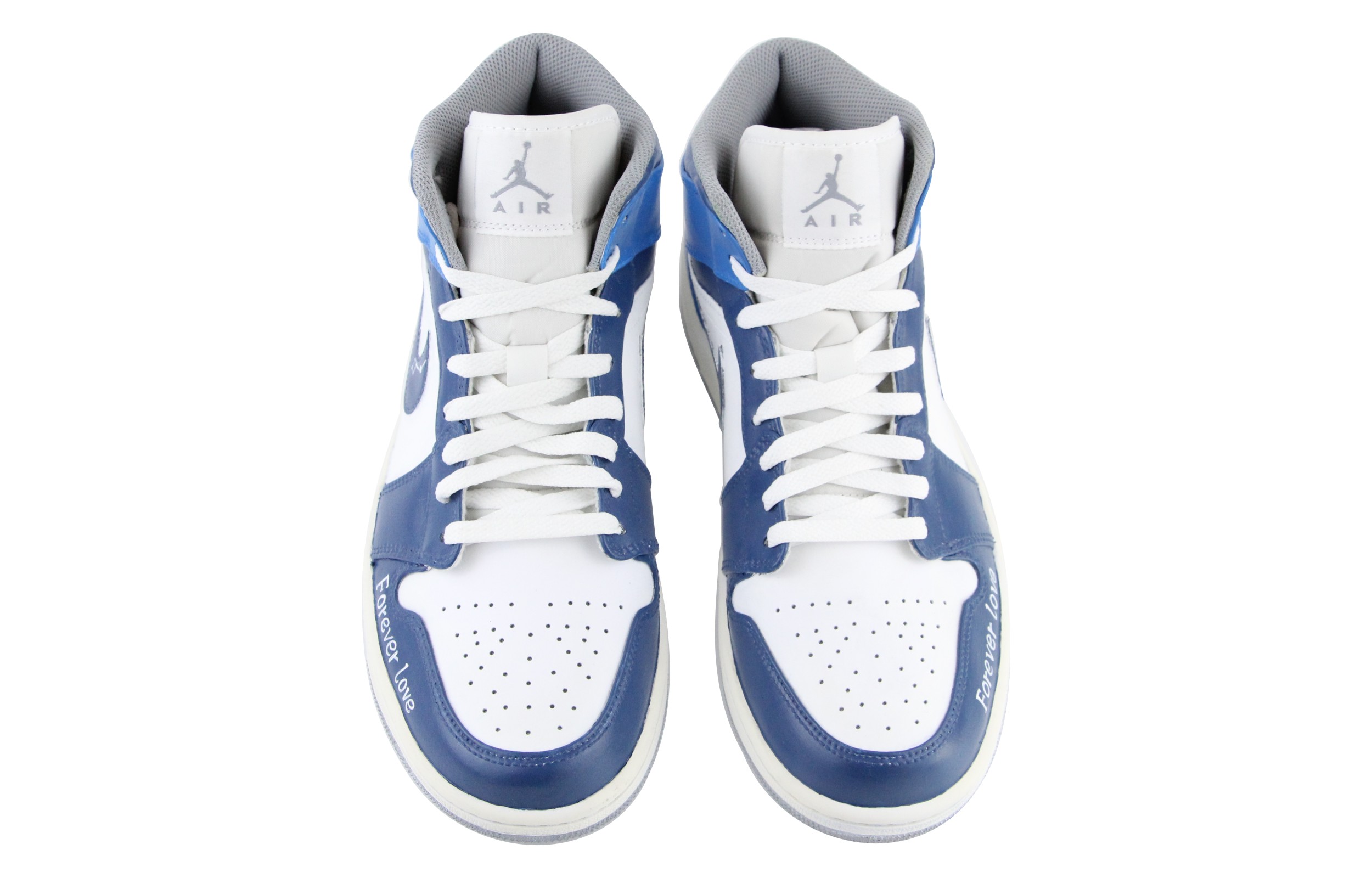 Shop 에어 조던 1 미드 '별밤 블루' (커스텀) 554724-135(Team39-AMY73星空蓝)