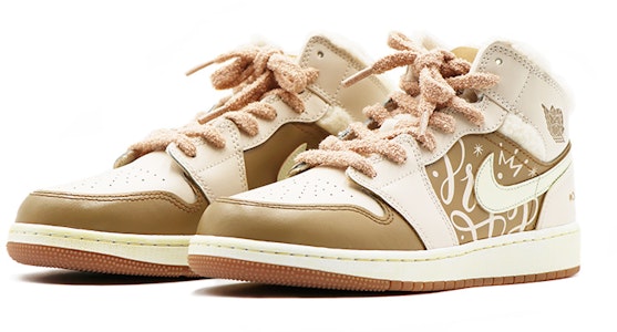 커스텀 에어 조던 1 미드 '스팀 퍼핏' (54 characters) DO2207-264(Team17-女款毛绒鞋带) Lookbook 커스텀 에어 조던 1 미드 '스팀 퍼핏' (54 characters) DO2207-264(Team17-女款毛绒鞋带)