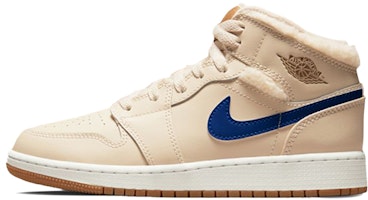 【定制球鞋】Jordan Air Jordan 1 Mid 蒸汽木偶 復古做舊 塗鴉 皇冠 毛絨鞋帶 復古籃球鞋 GS 棕黃 Sizing 【定制球鞋】Jordan Air Jordan 1 Mid 蒸汽木偶 復古做舊 塗鴉 皇冠 毛絨鞋帶 復古籃球鞋 GS 棕黃