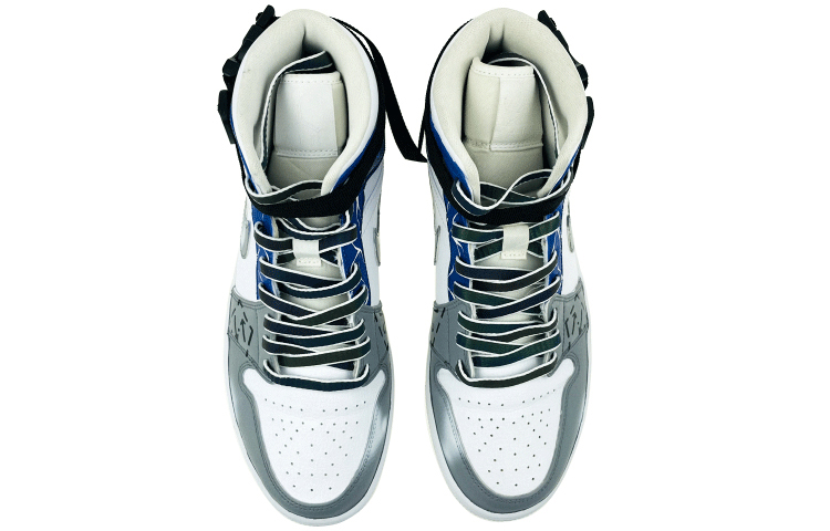 Purchase [Zapatillas Personalizadas] Air Jordan 1 Mid 'Stellar Code Laser Strap' 554724-126(Team叁-男款手绘星际代码)