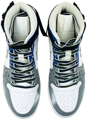 【定制球鞋】Jordan Air Jordan 1 Mid 是在玩鞋 星際代碼 鐳射 束帶 未來科技 中幫 復古籃球鞋 男款 藍灰紅 Purchase 【定制球鞋】Jordan Air Jordan 1 Mid 是在玩鞋 星際代碼 鐳射 束帶 未來科技 中幫 復古籃球鞋 男款 藍灰紅