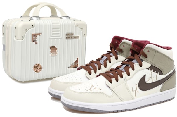 【訂製球鞋】Jordan Air Jordan 1 Mid OKHR 街頭酷灰 高級 字體 做舊 高筒 復古籃球鞋 男款 白米 Buy 【訂製球鞋】Jordan Air Jordan 1 Mid OKHR 街頭酷灰 高級 字體 做舊 高筒 復古籃球鞋 男款 白米