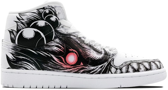 에어 조던 1 미드 '스트리트 파이터 아쿠마 그라피티' 커스텀 슈즈 554724-130(TeamE-街霸-豪鬼-黑白) Order 에어 조던 1 미드 '스트리트 파이터 아쿠마 그라피티' 커스텀 슈즈 554724-130(TeamE-街霸-豪鬼-黑白)