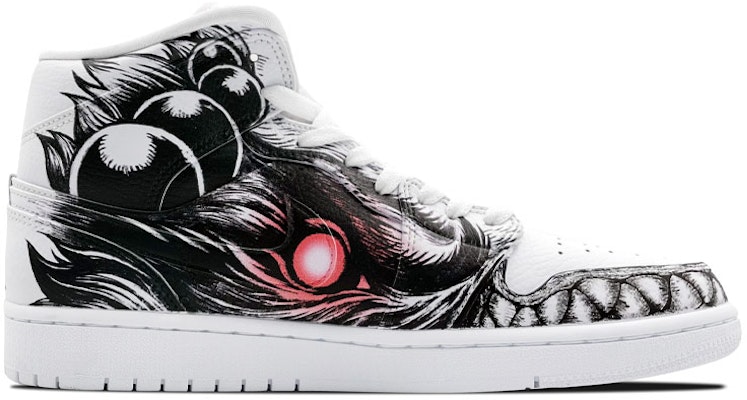 에어 조던 1 미드 '스트리트 파이터 아쿠마 그라피티' 커스텀 슈즈 554724-130(TeamE-街霸-豪鬼-黑白) Order 에어 조던 1 미드 '스트리트 파이터 아쿠마 그라피티' 커스텀 슈즈 554724-130(TeamE-街霸-豪鬼-黑白)