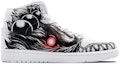 Order 【定制球鞋】Jordan Air Jordan 1 街霸 豪鬼 噴繪 中幫 籃球鞋 男款 黑白