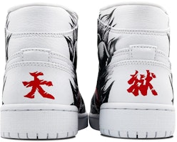 【定制球鞋】Jordan Air Jordan 1 街霸 豪鬼 噴繪 中幫 籃球鞋 男款 黑白 Shop 【定制球鞋】Jordan Air Jordan 1 街霸 豪鬼 噴繪 中幫 籃球鞋 男款 黑白