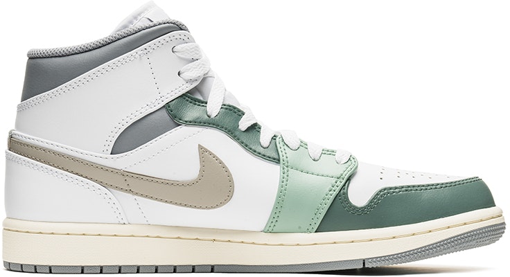 【定製球鞋】 Jordan Air Jordan 1 Mid 野鶴製造 夏日風 復古色系 中幫 復古籃球鞋 男款 青石綠白 Order 【定製球鞋】 Jordan Air Jordan 1 Mid 野鶴製造 夏日風 復古色系 中幫 復古籃球鞋 男款 青石綠白