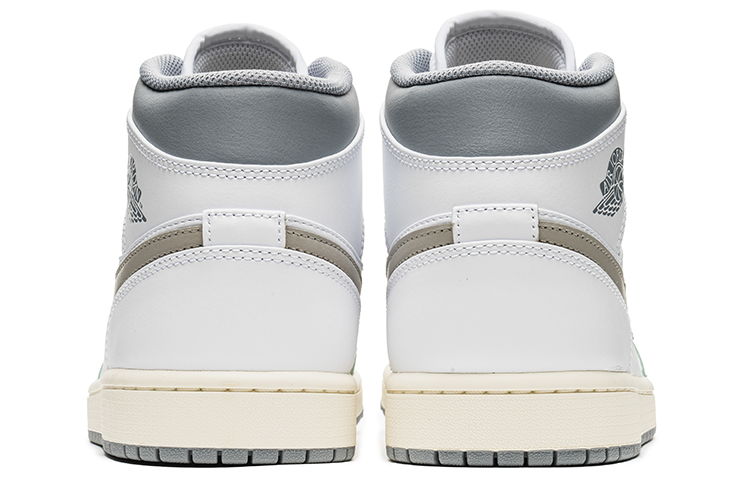 Shop 【定製球鞋】 Jordan Air Jordan 1 Mid 野鶴製造 夏日風 復古色系 中幫 復古籃球鞋 男款 青石綠白